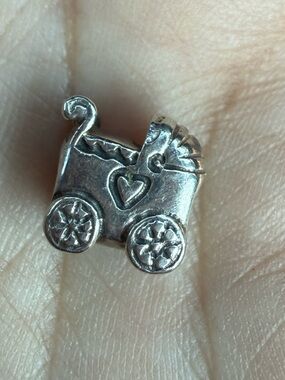 Pandora Silver Baby Carriage Charm - Silver